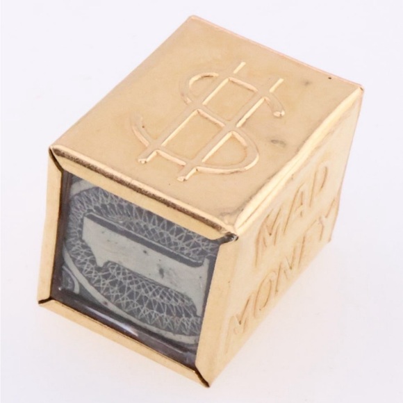 14k Gold Mad Money Box Pendant/Charm 2.5g